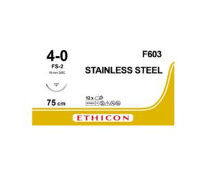 Monofil Stål 4-0 sutur FS-2S F603 /1dz