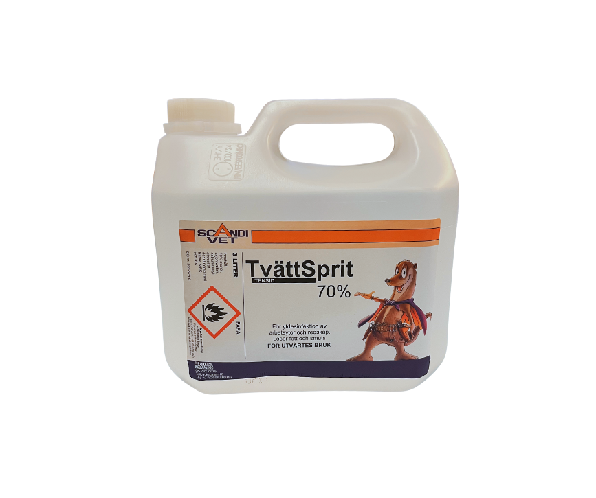 Tvättsprit 70% med tensid /3liter