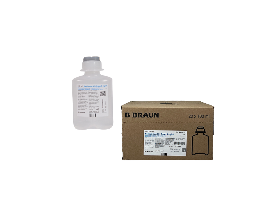 Natriumklorid 9mg/ml, 100ml /20st