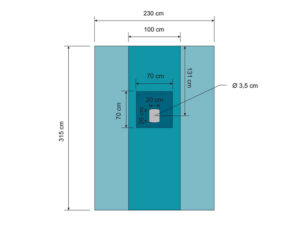 BARRIER® Hand-och fotlakan 230 x 315cm /st