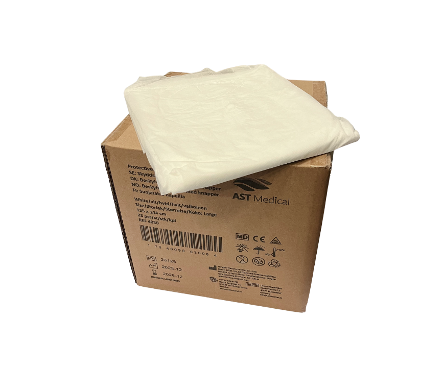 Besöksrock vit med resår storlek L