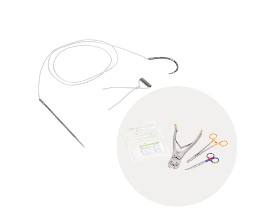 Ligafiba lateral sutur