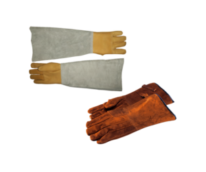 Skyddshandskar i läder