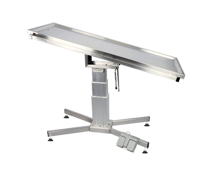 Vetinox operationsbord rostfritt, tilt, X-bas
