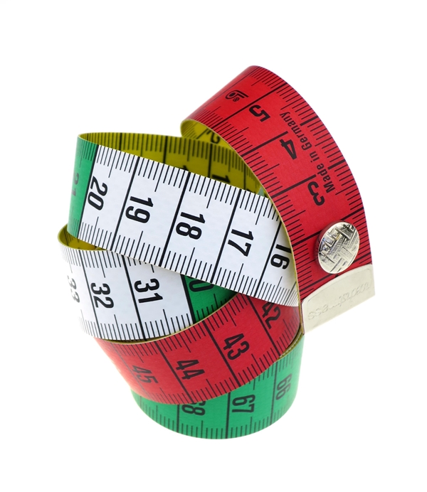 Måttband med tryckknapp, 150cm