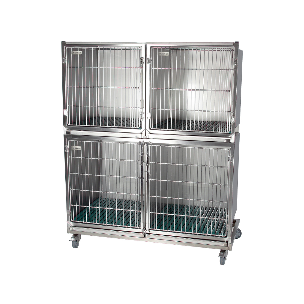 Klinikbur set rostfritt stål (1C+2B) galler