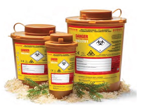 Riskavfallsbehållare Woodsafe