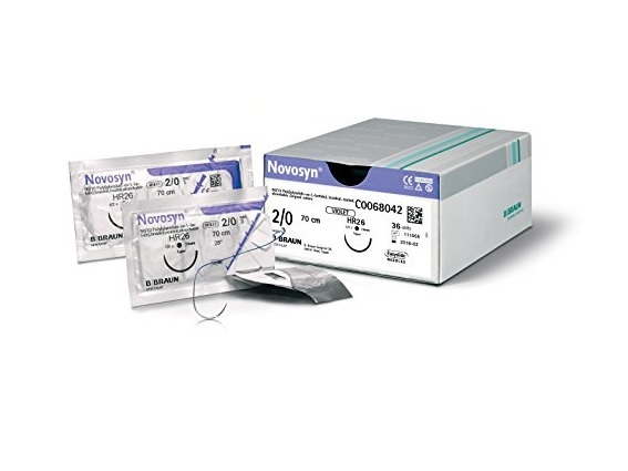Novosyn 2 sutur HR76 loop 150cm /2dz