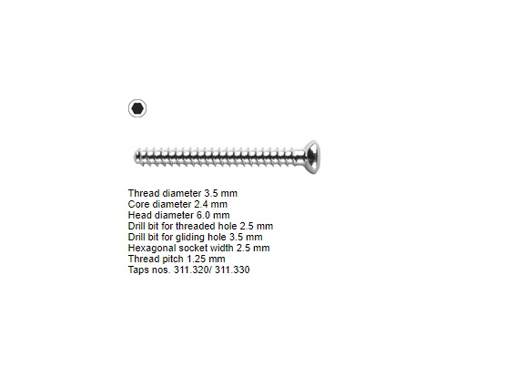 Cortex skruv Ø 3,5mm