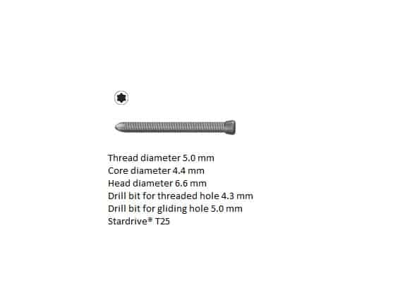 Locking skruv stardrive Ø 5.0mm självgängande