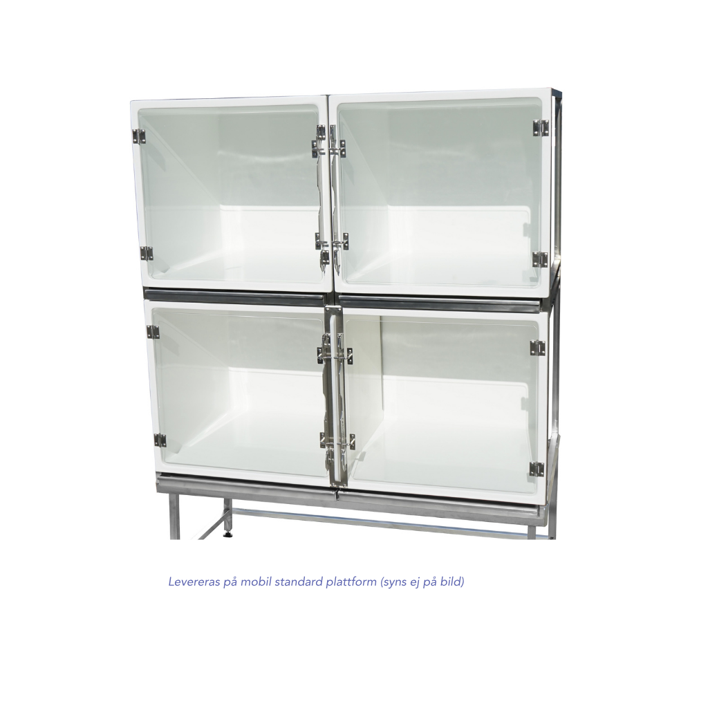 Klinikbur set polyester (1C+1B-dubbel) glas