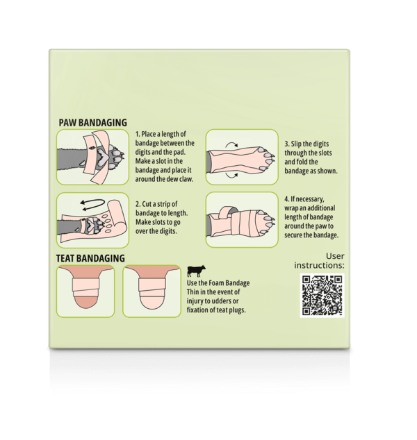 15106 Snögg Foam Bandage Thin 6cmx4,5m baksida