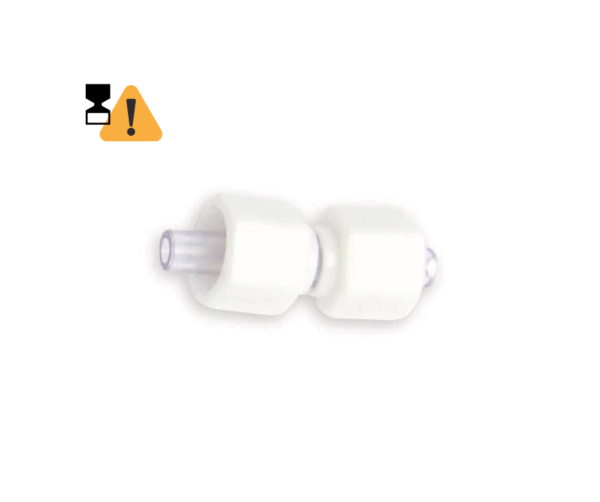 Biflux koppling med luer-lock, hane-hane /st