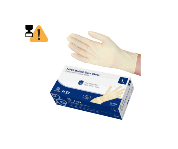 Evercare Latex handskar strl L /100st